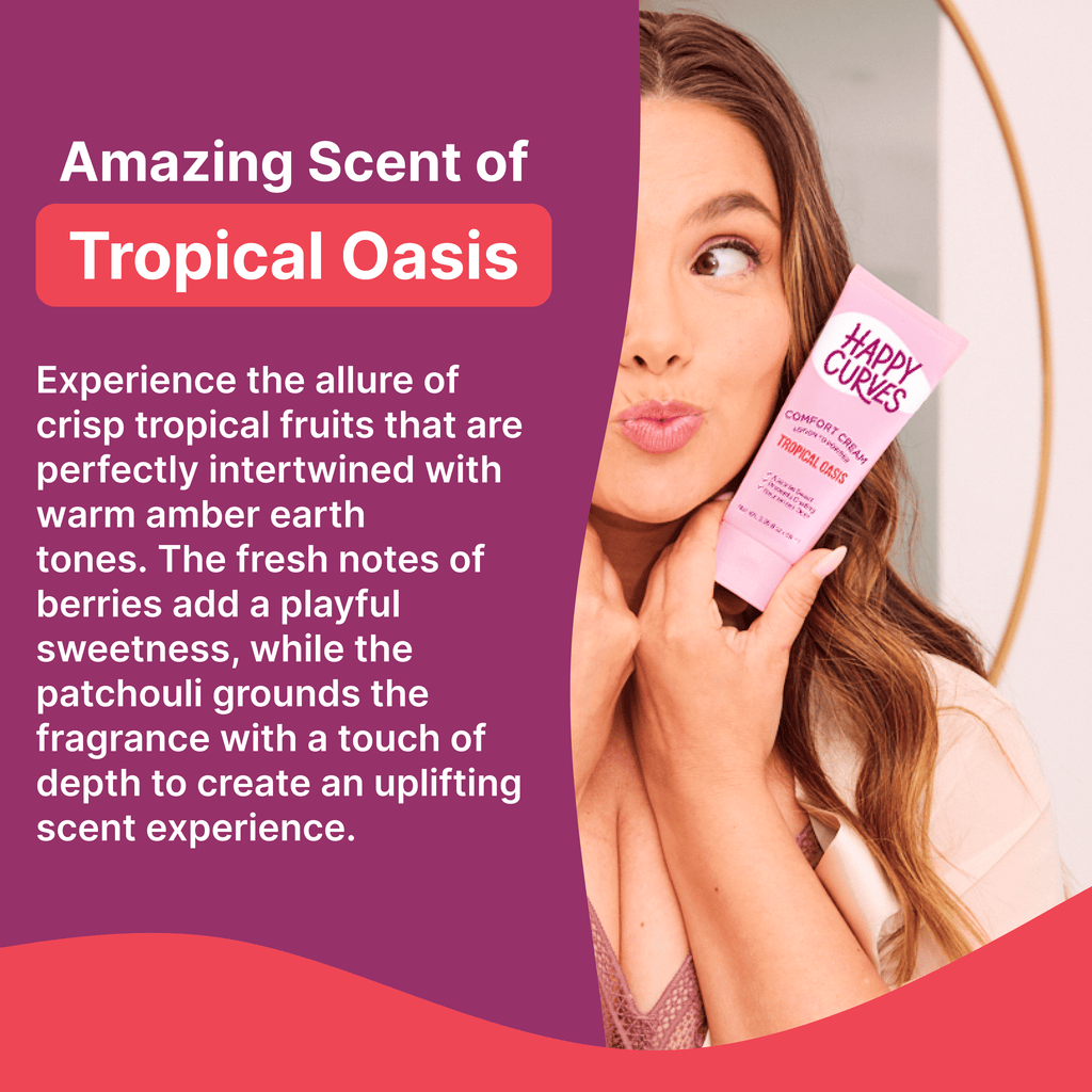 (3 Pack)  Comfort Cream, Aluminum Free Whole Body Deodorant for Women, Tropical Oasis, 2.25 Oz