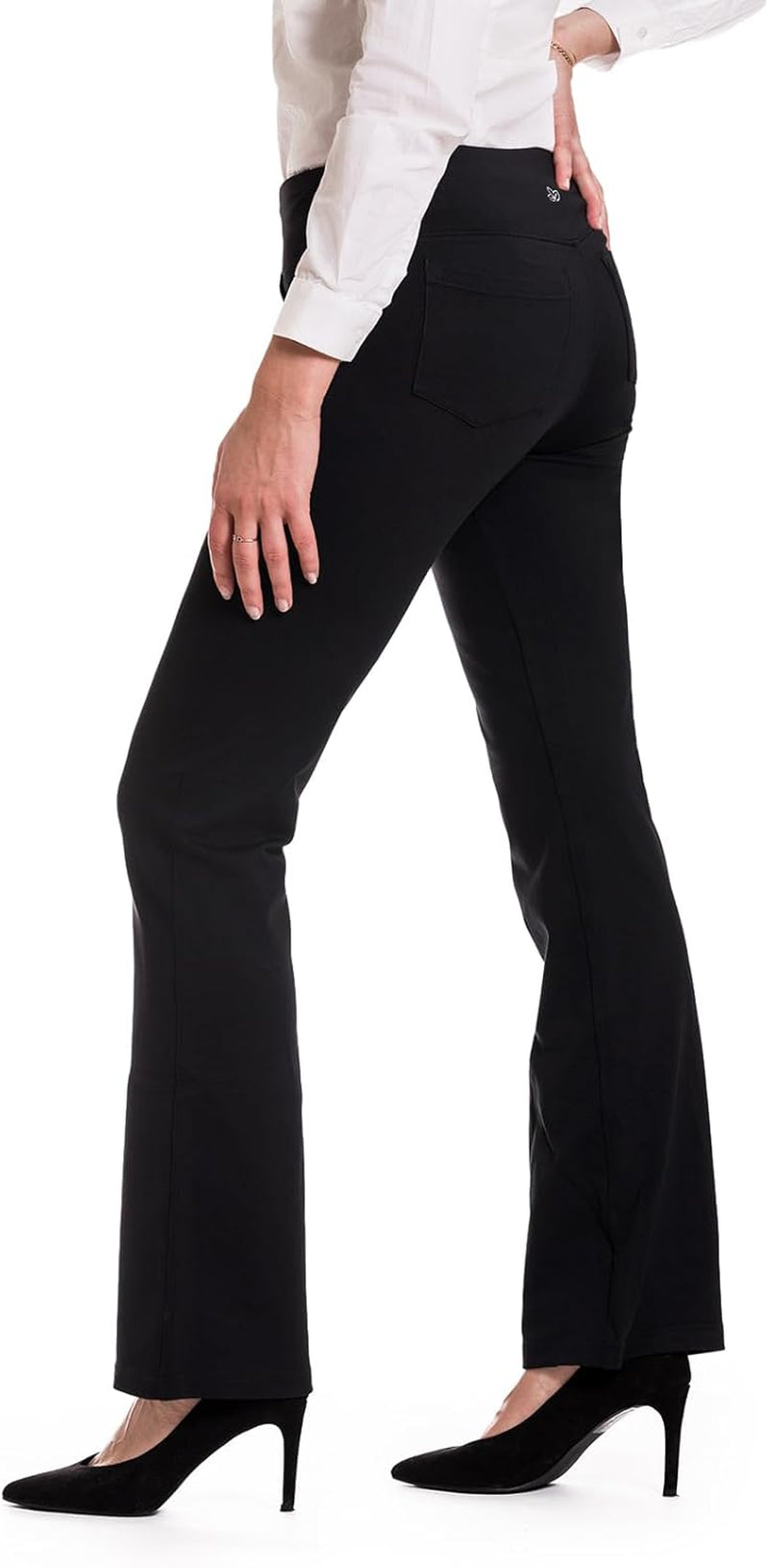 ,5 Pockets,Women'S Bootcut Yoga Dress Pants Workout Pant for Office Commute Casual Wear
